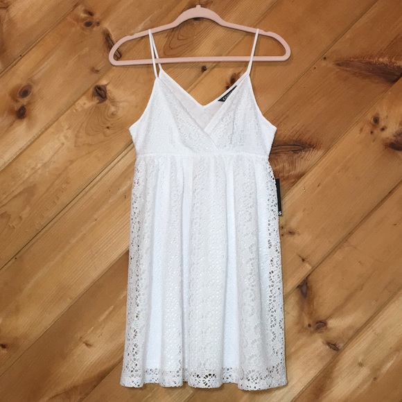 EXPRESS White Crotchet Sundress S - Picture 6 of 8
